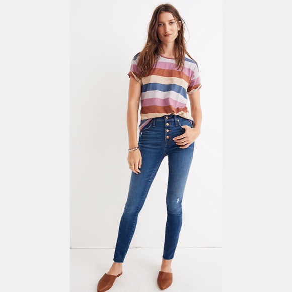 Madewell Denim - Madewell Tall 10” High Rise Skinny Jeans Hanna,29T